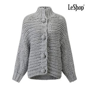 [르샵]빅 버튼 하찌 도톰 니트 가디건 BQ1KC008A