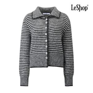 [르샵]스트라이프 콩버튼 니트 가디건 BQ1KC009A