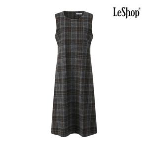 [르샵]체크 모직 민소매 원피스 BQ1OP008A