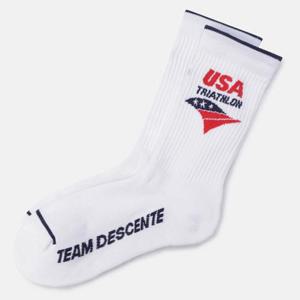 [데상트]데상트 팀팩 쿠셔닝 크루삭스 SQ123ISO31WHT0 양말 스포