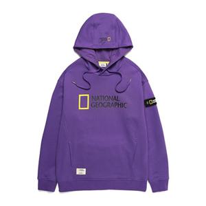 내셔널지오그래픽 N211UHD920 로리우스 로고 후드 티셔츠 VIOLET