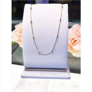 미니골드 14K 뉴 핑크로 목걸이 NLEM4097