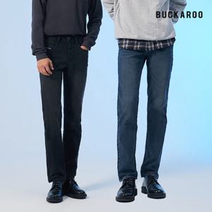 버커루 기모 워싱 데님팬츠 남성 2종세트