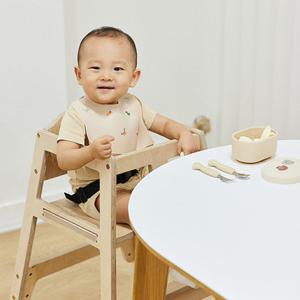 [플라팜]루씨드 원목 유아용의자 접이식 식탁의자 하이체어