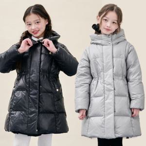 [시즌30%OFF][빈폴키즈] 25FW 여아 덕다운 중경량 롱패딩 (2종 택1)