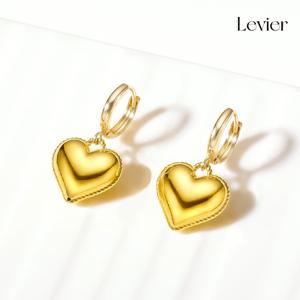 르비에 24K순금 하트 귀걸이