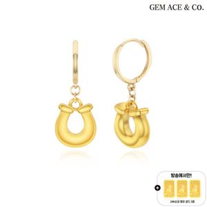 제메이스 순금 럭키 말발굽 귀걸이+24K순금 3종+24K순금 3종(리뷰시)