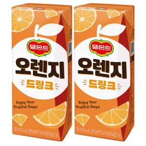 델몬트 오렌지 드링크 190ml 24팩 팩음료