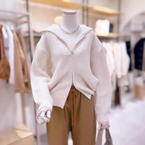 [시에로]SH4KTF481_앞 요크 조직변형 후드 짚업