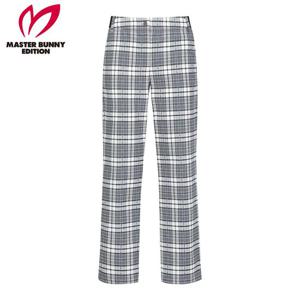 [마스터바니] 여성 사이드 밴딩 로고 체크 패턴 팬츠