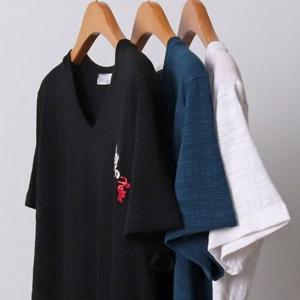 빅사이즈미시옷 자수 빅사이즈 롱 고양이 반팔티 307I892S