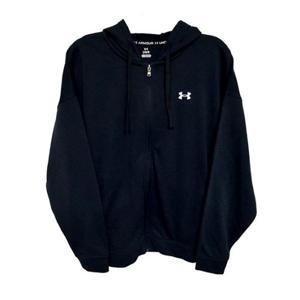 언더아머후드집업 RQD 1386870-001 여성 UA 라이벌 테리 오버사