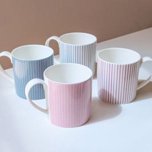 [한국도자기]본차이나 코지 머그세트 4P (블루2P 핑크2P)