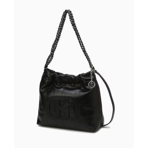 [헤지스ACC]블랙 H로고 체인숄더백 HIBA4F541SV