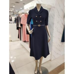 미니멈 세이브존01 카라넥 더블버튼 A라인원피스 MXCGWO7030