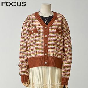 [포커스]포커스 브라운트위드가디건_FF2I7KC0166