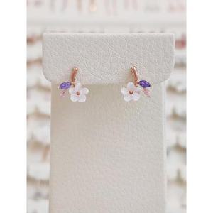 볼라레 세이브존01 꽃 한송이 자개 귀걸이 3종 spe1029