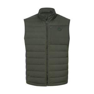 헤지스 골프 24FW 카키 남성 구스다운 경량 베스트 HUJU4D920K3