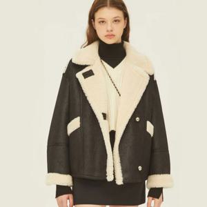 [시슬리]하이넥 인조 스웨이드 무스탕  SALEE1461