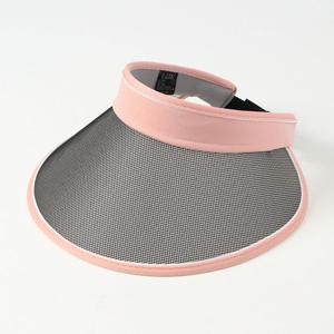 UV 차단 컬러 변색 체인지 와이드 챙 핑크 썬캡 모자