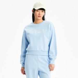 뉴발란스긴팔티 EQS NBNCE1W222-51 W 시그니처 세미크롭 라운드 맨투맨(SEMI-OVER FIT)