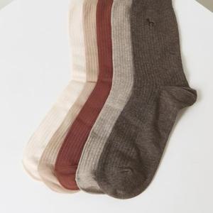 [헤지스] 퍼피 골지 장목 양말 5종 세트 HJSS5E501WT