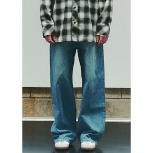 [플랙진] 베이직 와이드 데님팬츠 PJTF5STK045