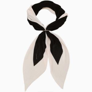 [질스튜어트] [스카프링세트] 블랙 플리츠 마름모 스카프 JASC4F610BK