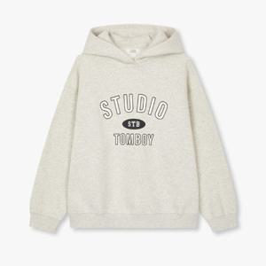 [스튜디오톰보이] 로고 기모 후드 티셔츠 9174422992