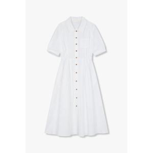 지컷 (7255237101) 린넨 블렌드 롱 셔츠 원피스