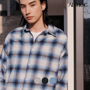 [애드호크]남성 체크 원포켓 긴팔 셔츠 HB3LS04-1_DJ