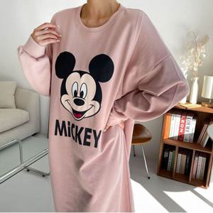 [보리맘]햇 믹키 긴팔 수유복 긴팔 수유 원피스 임부복 ID393