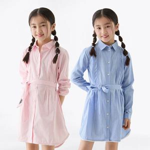 [공식][타미힐피거] 스트라이프 셔츠 드레스 2종 택1 (T42F0RDR360GT1)