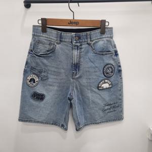 [지프]자동차 프린트와펜  데님 하프팬츠 JQ2DPU855_JK