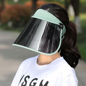 자외선차단 와이드 챙 돌돌이 휴대용 썬캡 (스카이)