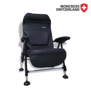 몽크로스 와이드 쿠션 엠보의자 블랙 MCCW280MC