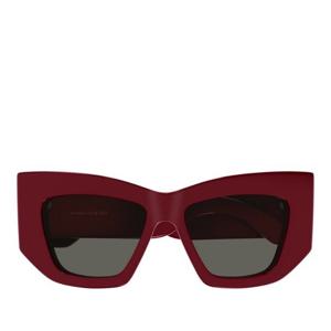 알렉산더맥퀸 레드 프레임 렉탱귤러 선글라스 AM0448S 003