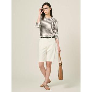 [빈폴레이디스] 슬림 버뮤다 치노 팬츠  아이보리 (BF5525C160)