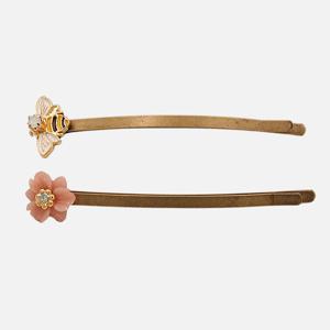 제이로렌 허니비 플라워 엔틱 실핀 H01350