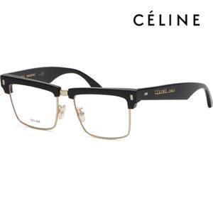 셀린느 안경테 CL50013U 030 명품 하금테 두꺼운 블랙 반뿔테 금테 패션