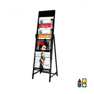 삼화 카다로그 스탠드 A4 1열 4단 잡지 신문 CS-308S 잡지꽂이 게시물거치 게시물거치대 카다로그꽂이 팜플