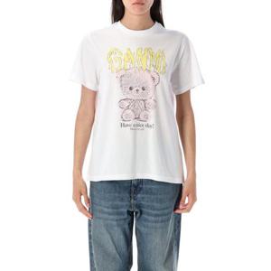 가니 반팔 티셔츠 T42893575 151 BRIGHT WHITE