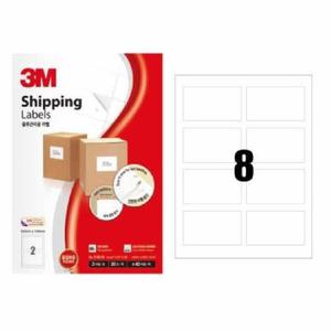 아트박스/오피스큐 3M라벨 일반형8칸100매 21308 물류관리 99 1x
