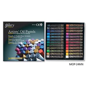 아트박스/아트피스 문교 아티스트 소프트 오일파스텔 금속 24색