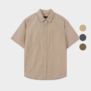 [버커루]남성 코튼 린넨 루즈핏 반팔 셔츠 B232Z2030P