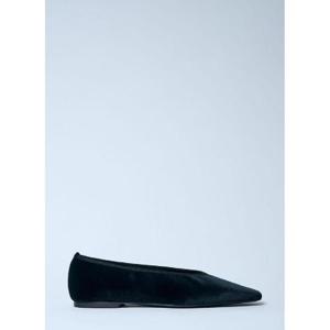 25 FW 토템 여성 미니멀리스트 벨벳 발레리나 플랫 tot0259033blk