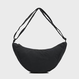 [클라우드제로]하프 문 여성 스몰 립스탑 숄더백 크로스백 나일론 가방 CZFAF1BG801 블랙