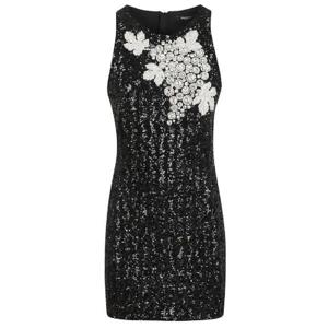 발망 자수 그레이프 모티프 슬리브리스 미니 드레스 DF0R4041PC60 EAW TP944221111