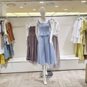 [올리브데올리브] 사우스시티 체크 프릴 플레어 원피스 OW5MO610