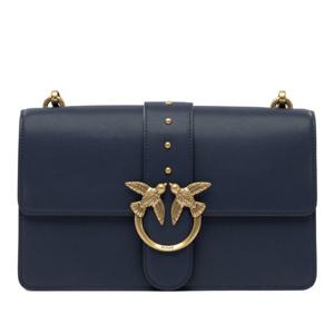 핀코 네이비 블루 가죽 버드 모티프 크로스바디 백 105857 A0F1